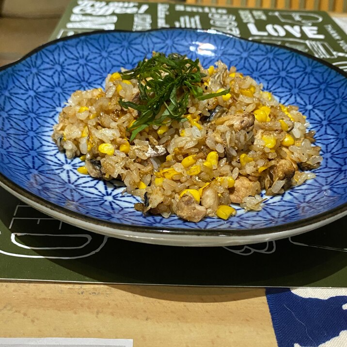 サバ缶&コーンチャーハン レモンしょうゆ味